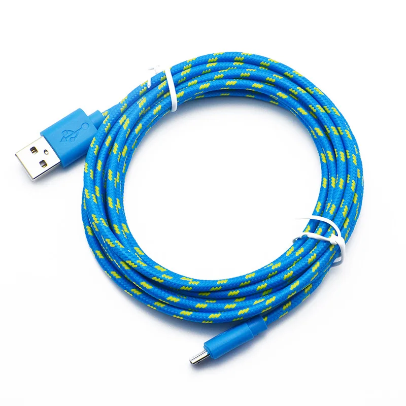 Универсальный usb-кабель для зарядки и передачи данных 1 м пеньковый шнур Micro USB