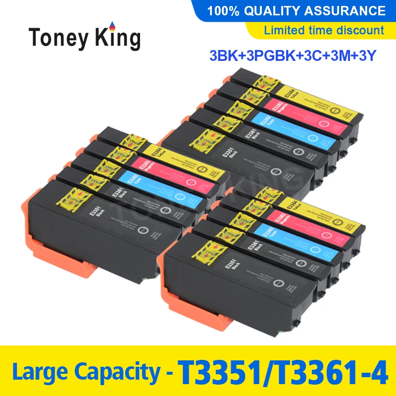 3 комплекта 33XL совместимый чернильный картридж для Epson XP-530 XP-630 XP-830 XP-635 XP-540 T3351 T3361