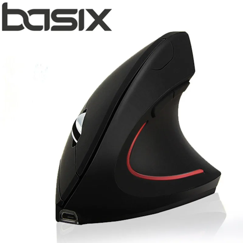 BASIX 2 4 Ghz беспроводная оптическая здоровая эргономичная мышь 5 кнопок с