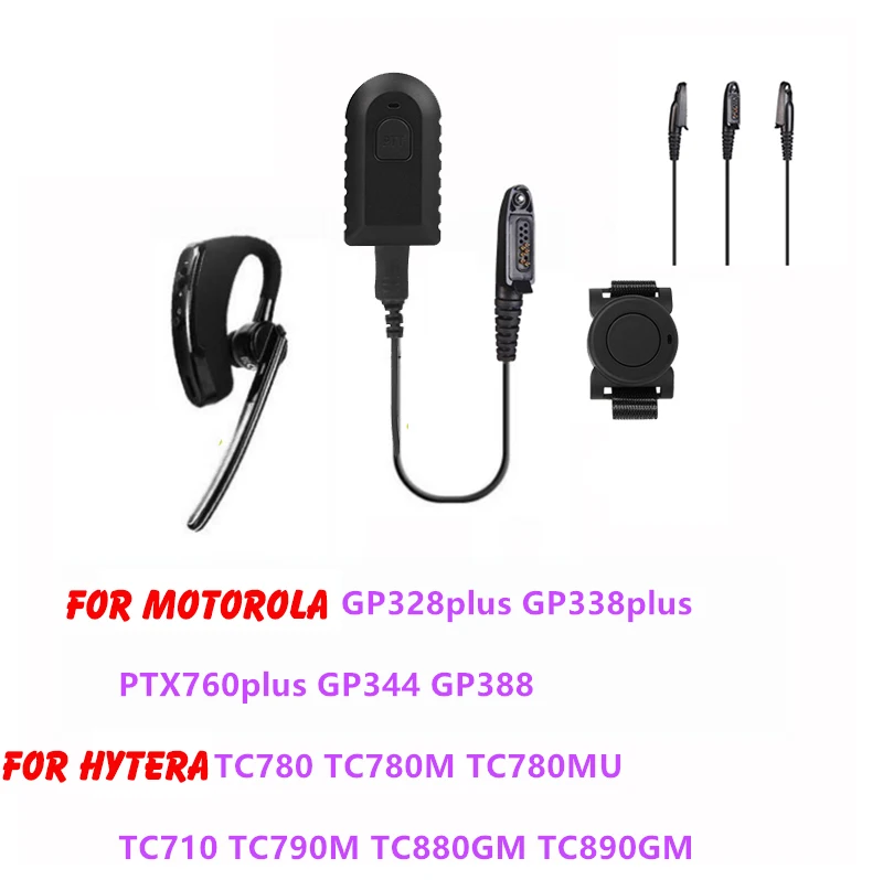 Беспроводная Bluetooth-Гарнитура Walkie Talkie беспроводные наушники BT для HYT Hytera TC-710 TC3000