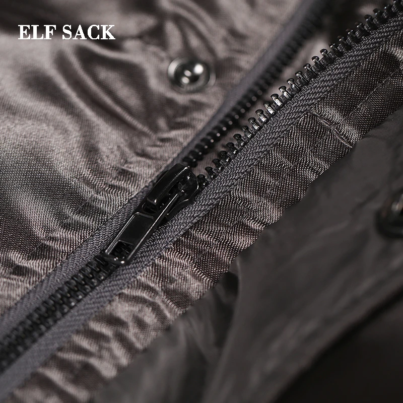 Elfsack Новая Женская пуховая куртка 90% Белое пуховое пальто свободного покроя с