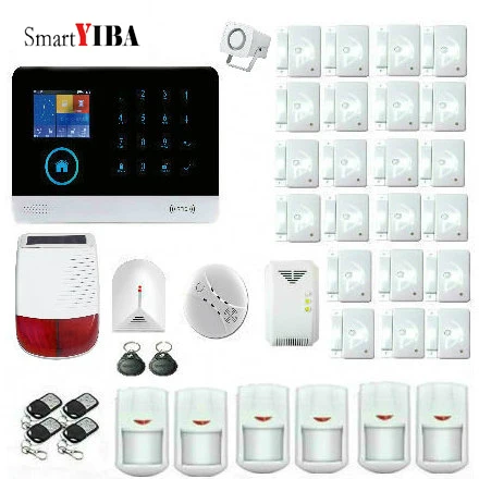 Система сигнализации SmartYIBA беспроводная 433 МГц WCDMA Wi Fi|Комплекты для сигнализации|