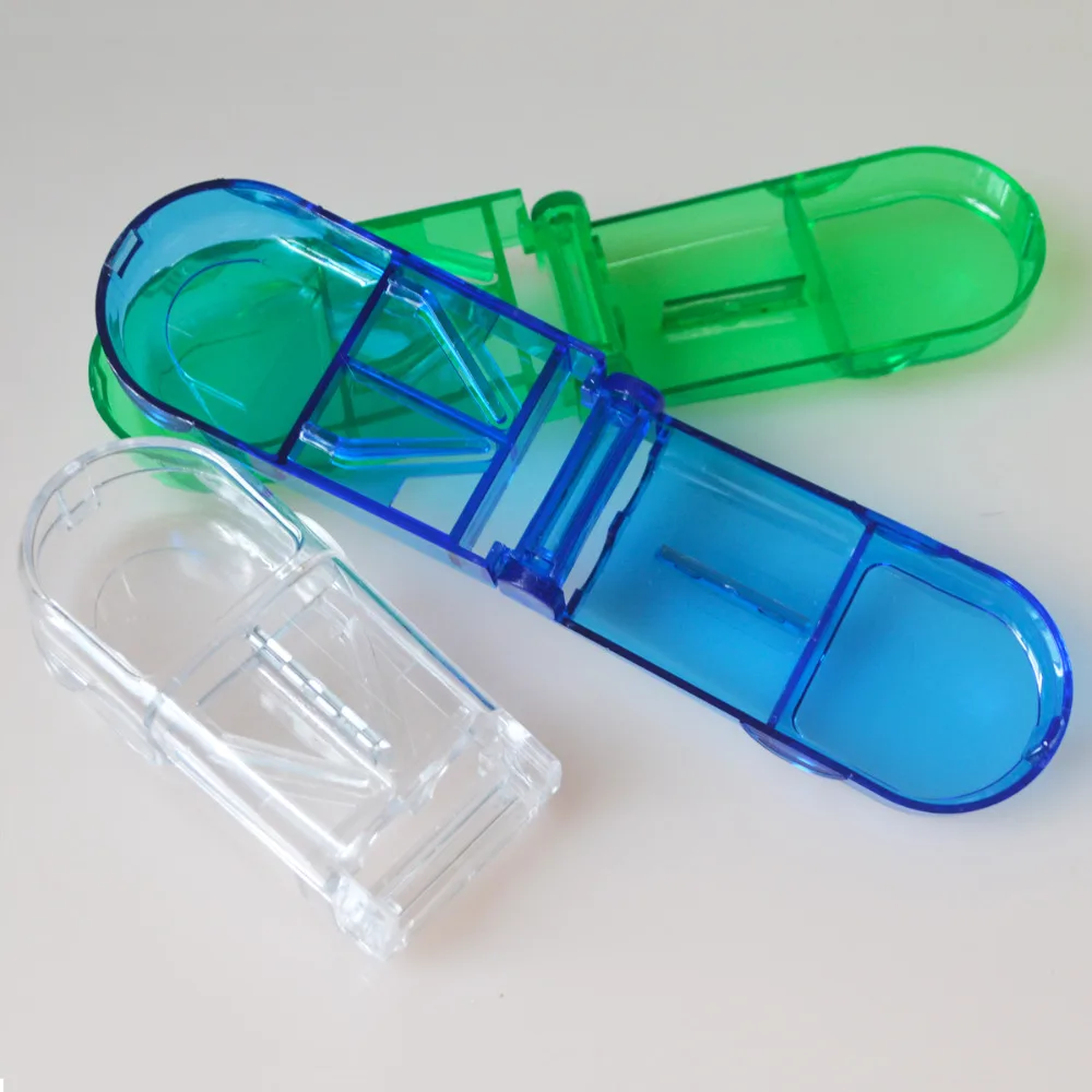 1 шт. мини портативный складной аппарат для резки лекарств чехол таблеток