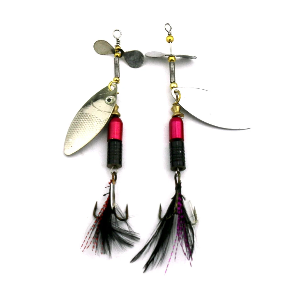 Портативная приманка портативная искусственная жесткая перьевая металлическая