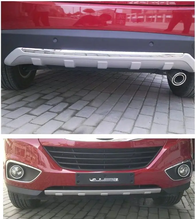 Подходит для Hyundai ix35 2009-2015 протектор переднего и заднего бампера пороги внешние