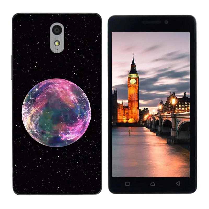 Для Lenovo Vibe P1 M силиконовый окрашенный Высококачественный ТПУ чехол с принтом для