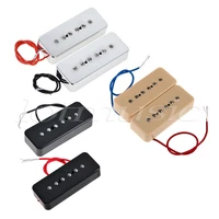 kmise 3 sets electric guitar pickup p90 soapbar pickup single coil neck bridge for for electric guitar