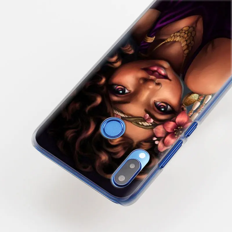 Красивый афро ДЕВУШКА Футляр для телефона для huawei P30 Pro P10 P20 P30 Lite P8 P9 Lite P Smart Plus чехол