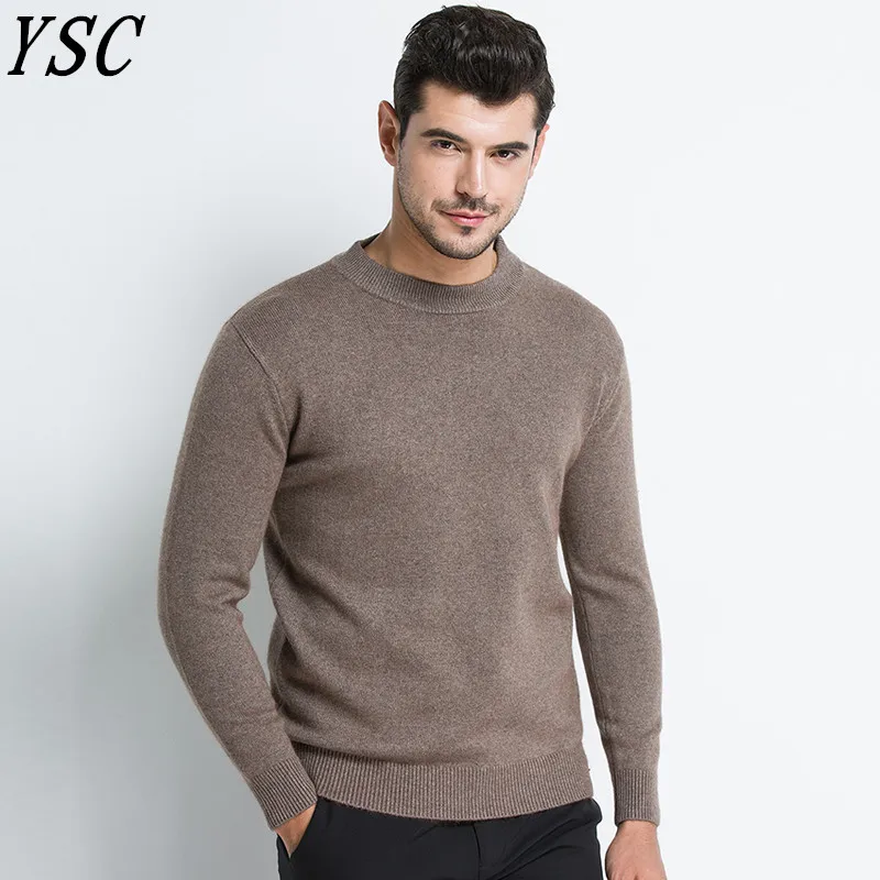 Новинка 2017 Лидер продаж мужской вязаный кашемировый свитер YUNSHUCLOSET с круглым