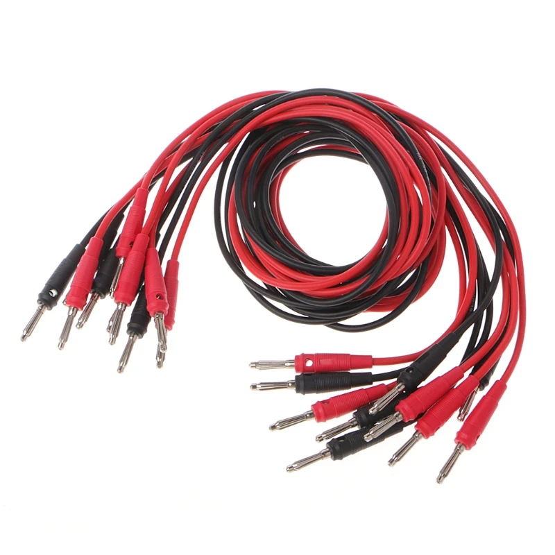 Новый 10 шт. 4 ММ мужчинами Banana Plug стекируемые 100 см 16AWG Тесты зарядки приводит
