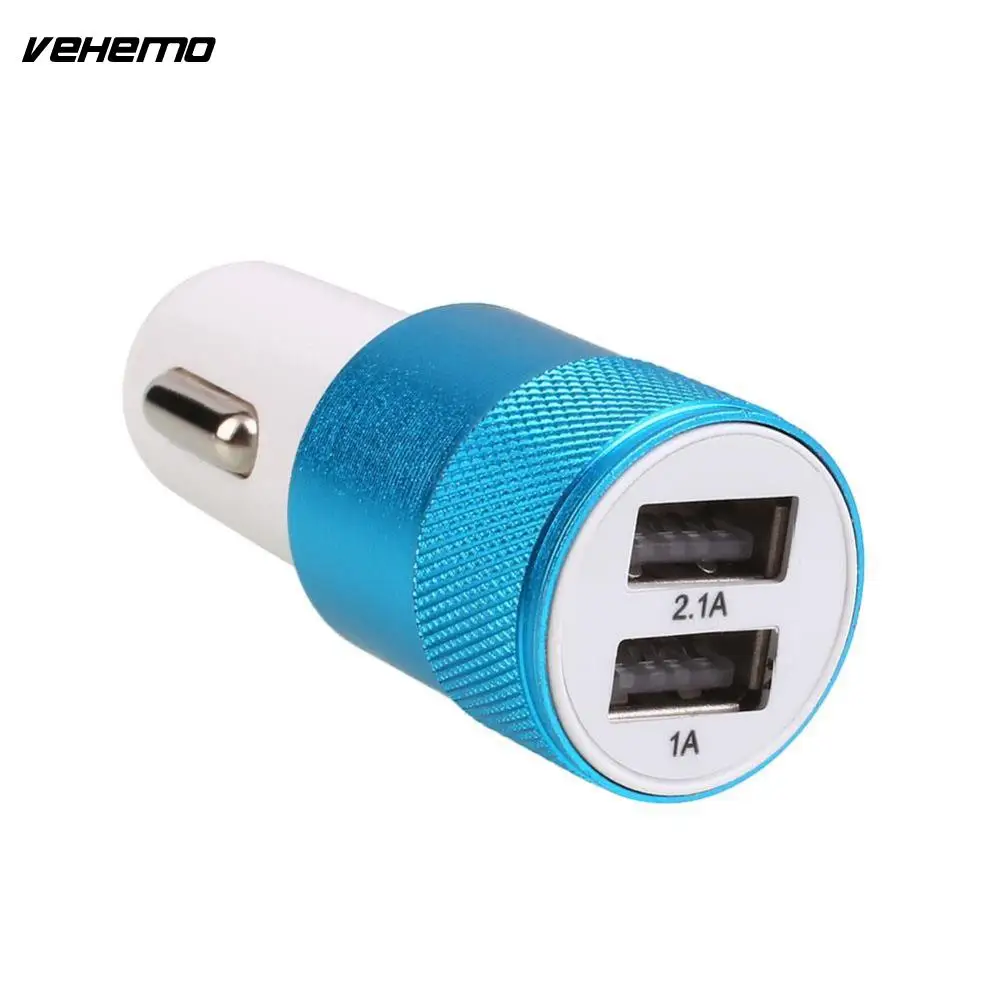 Vehemo Dual USB Автомобильное зарядное устройство Quick Charge 2 0 2.1A мобильный телефон