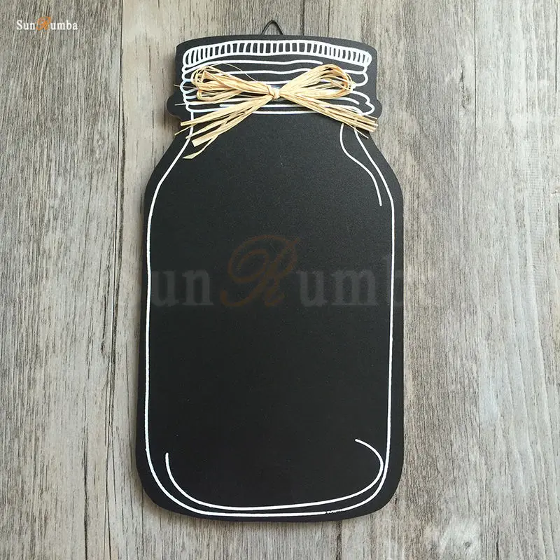 1 шт. пустая грифельная доска для сообщений молочные банки настенный Знак