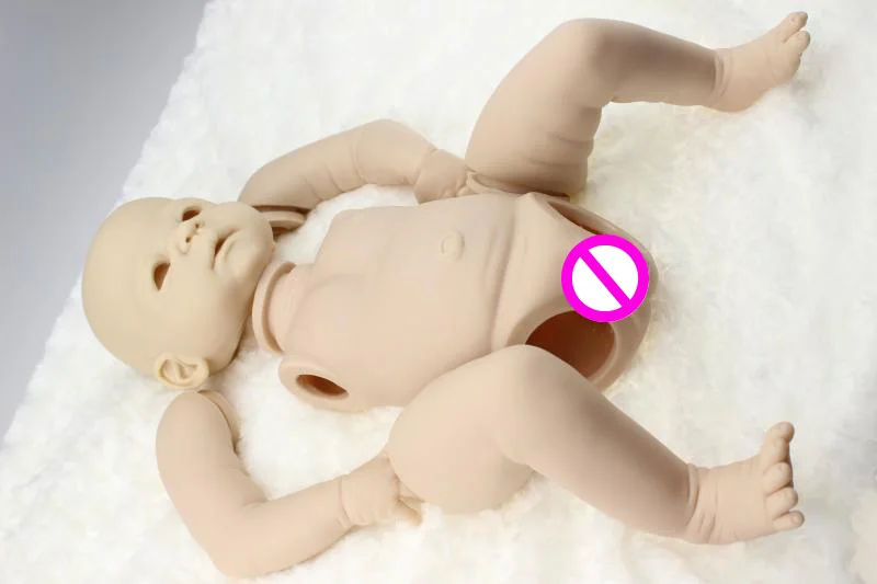 boy body kit Мягкие силиконовые виниловые куклы Reborn Baby, наборы, реалистичные, настоящие, на ощупь, Неокрашенная, номинальная Кукла reborn - Цвет: boy body kit