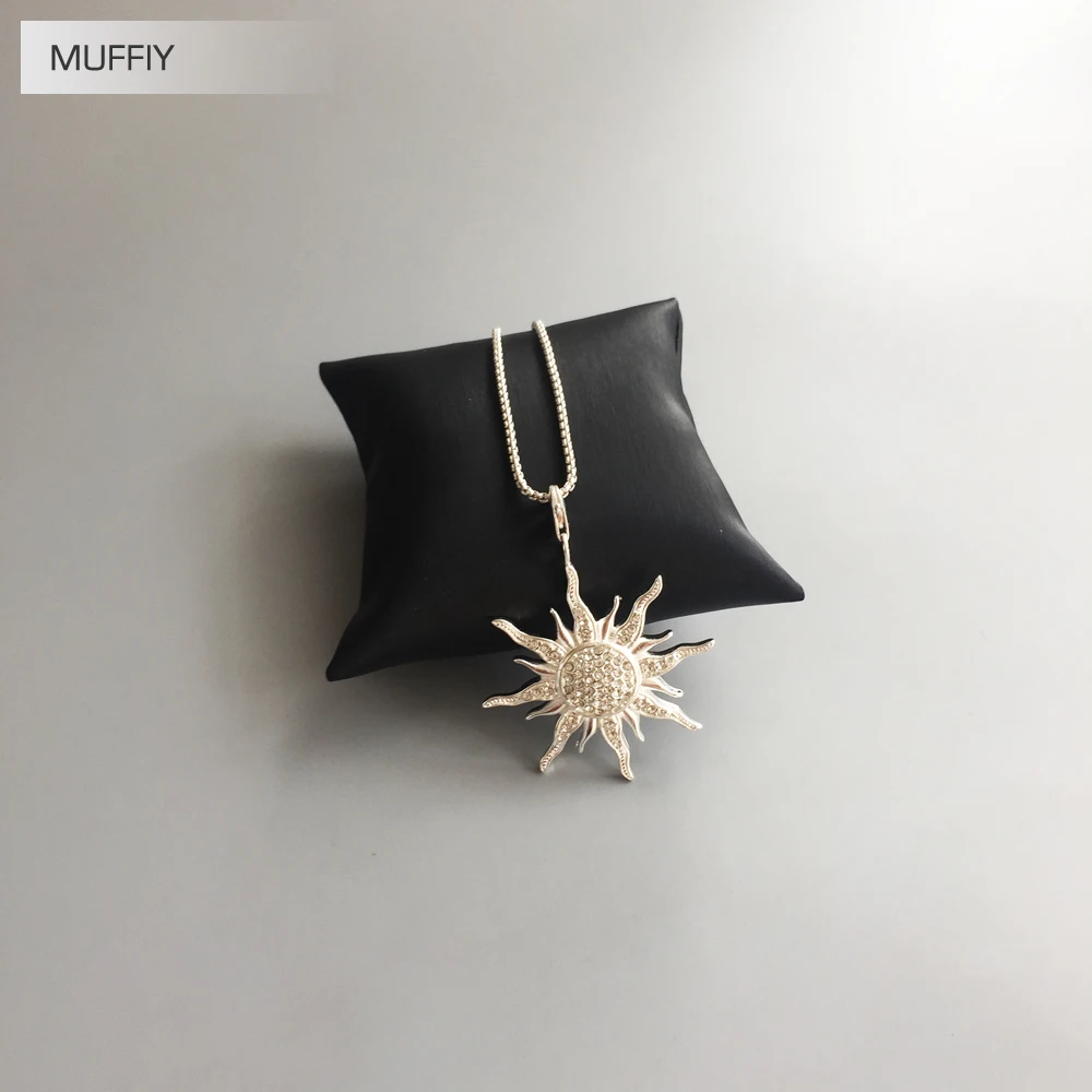 Большой кулон в виде солнца стильный CZ Кристалл циркония новая мода хорошее