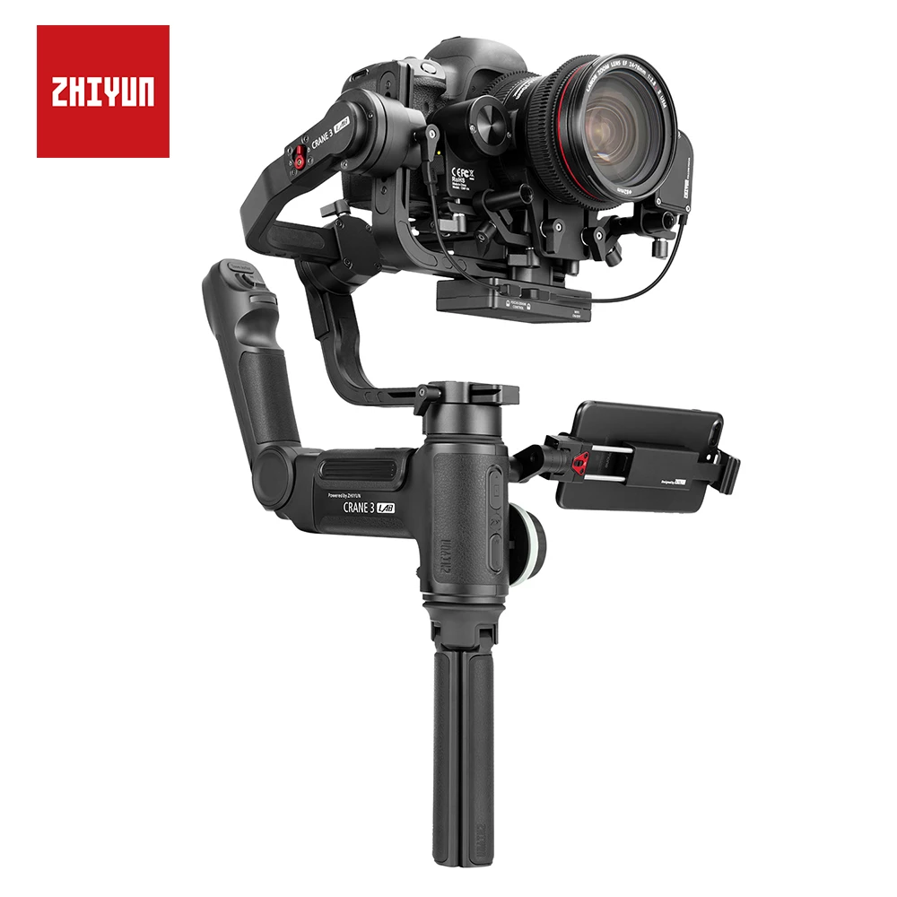 Стабилизатор для лабораторной камеры ZHIYUN Crane 3 ручной осевой шарнир с двойным