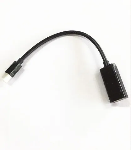 Черный Мини адаптер DP к HDMI кабель мини дисплейный Порт Thunderbolt порт конвертер для Macbook Pro воздушный проектор для ТВ - Цвет: Черный