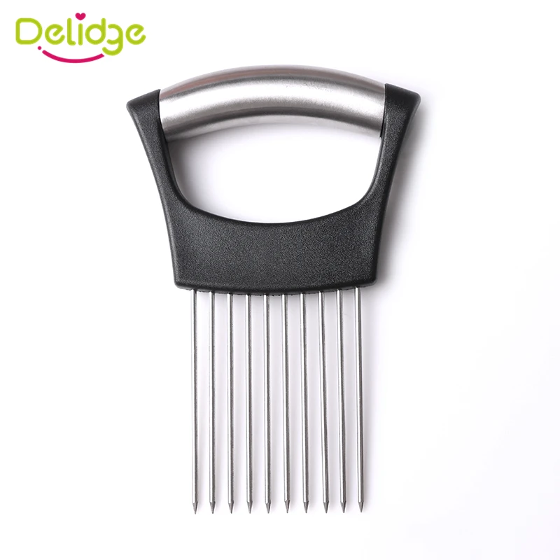 1 шт. резак для лука из нержавеющей стали легко режется держатель вилка овощная