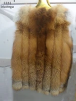 linhaoshengyue true red fox natural fur vest women red fox fur vest 100 real fur
