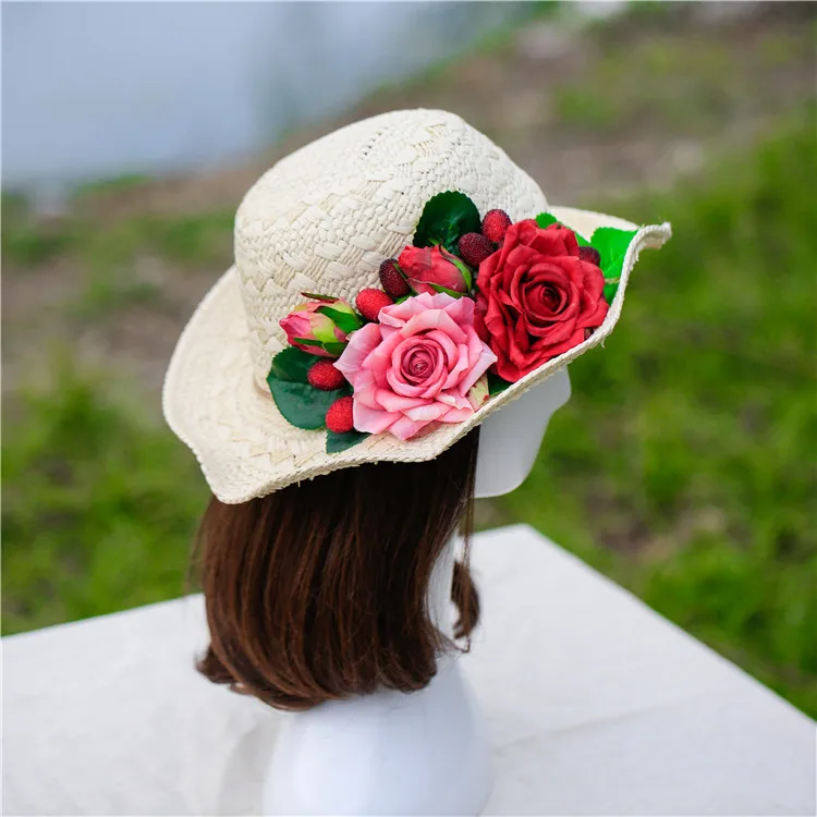 Костюм ручной работы соломенные солнцезащитные шляпы для женщин сумки T001 | Багаж