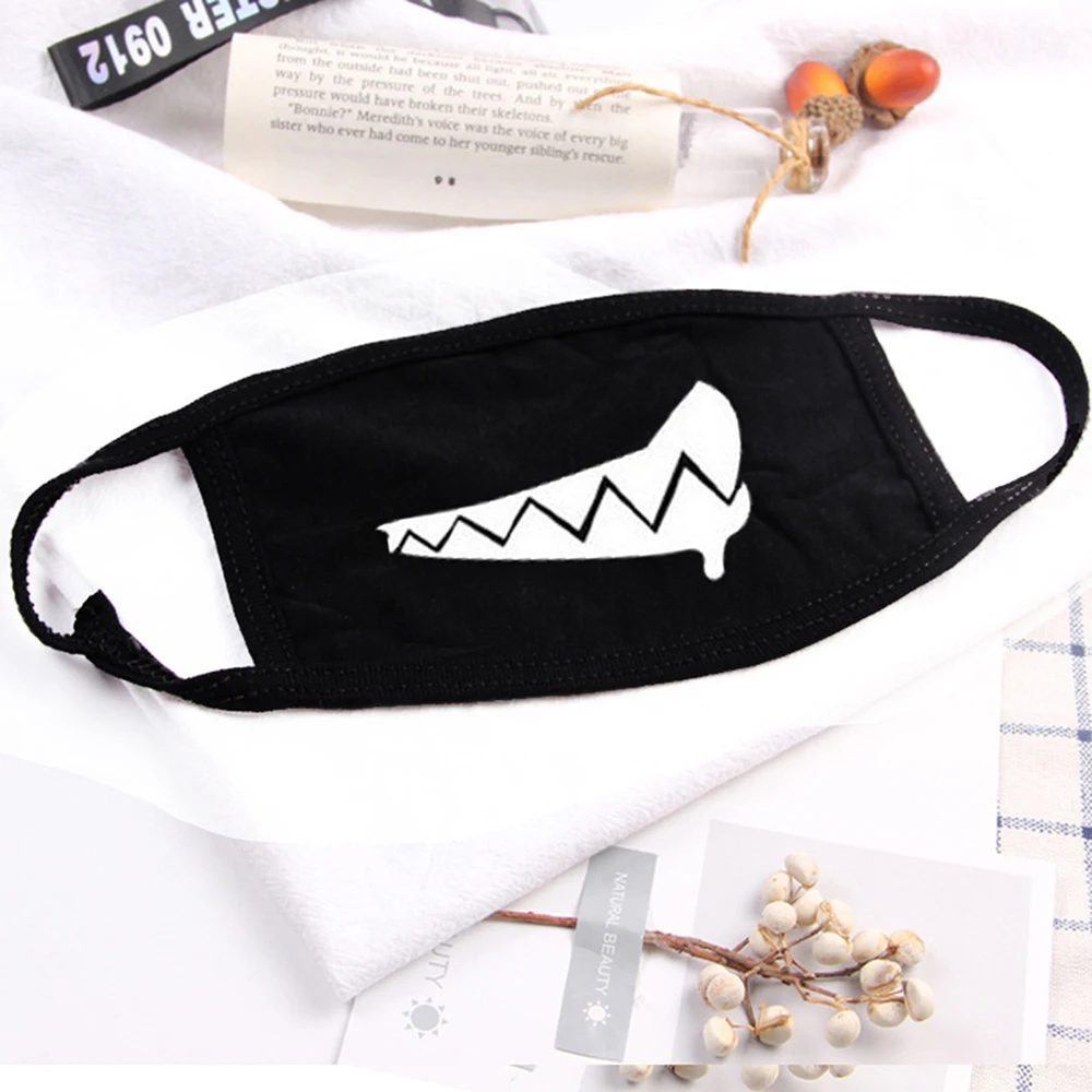 Новинка креативная Женская противопыльная хлопковая маска с принтом для рта
