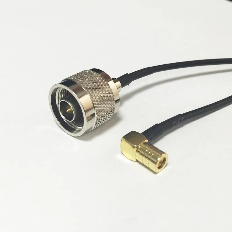 НОВЫЙ N Штекерный переключатель SMB разъем под прямым углом RG174 коаксиальный