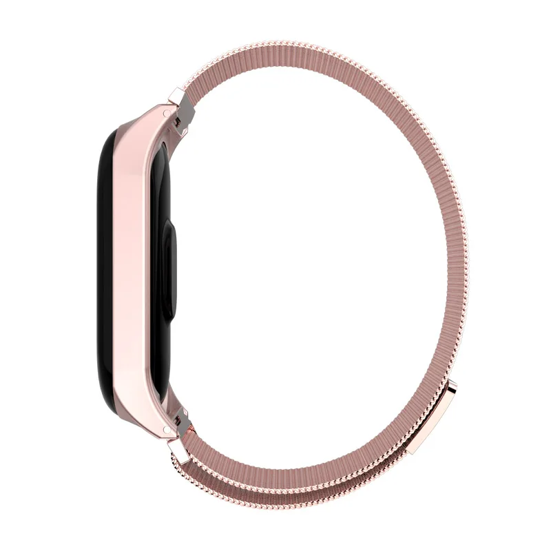 LETSGR mi Band 3 Нержавеющая сталь lanese металлический ремешок для Xiaomi band сменный носимых