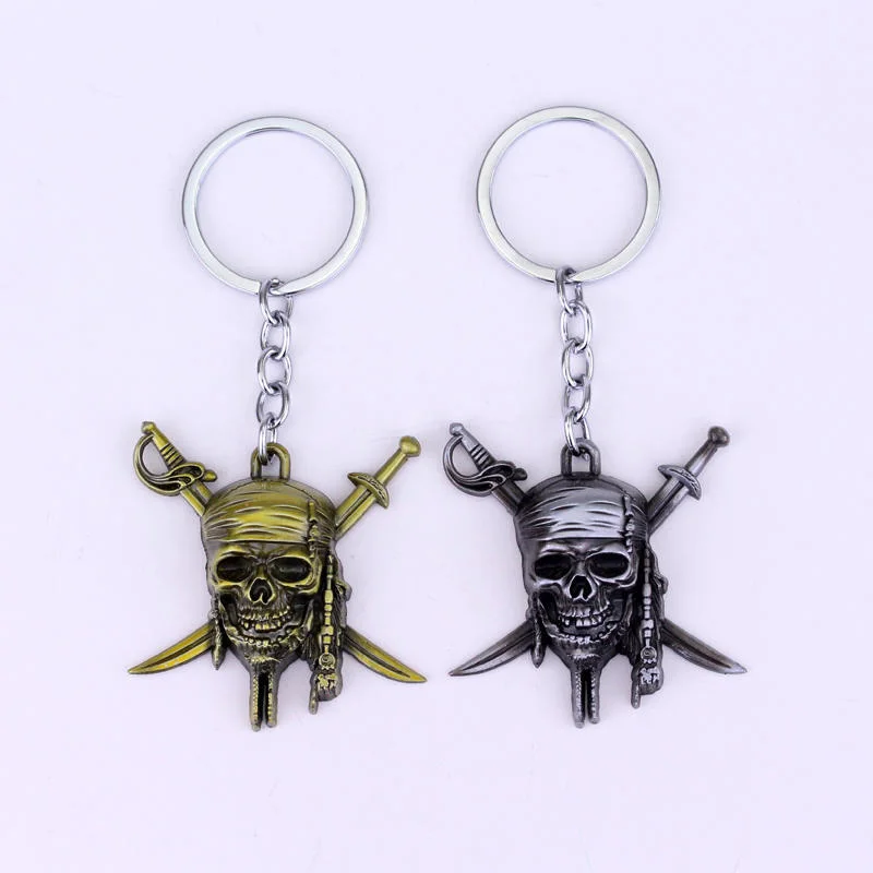 Модные ювелирные изделия из фильма Ретро Серия скелета череп смерти брелок