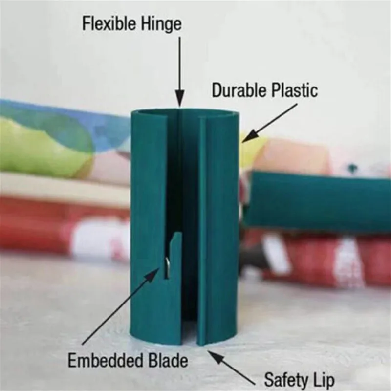 1pcs Plastic Sliding Wrapping Paper Cutter Christmas Gift Seconds Wrap Paper Cutting Tools New For Any Size Paper Roll New