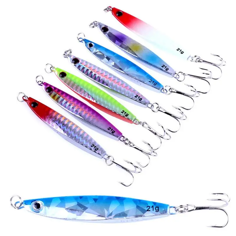 7 шт. Джиги рыболовные приманки морские металлические снасти см 21 г|Наживки для