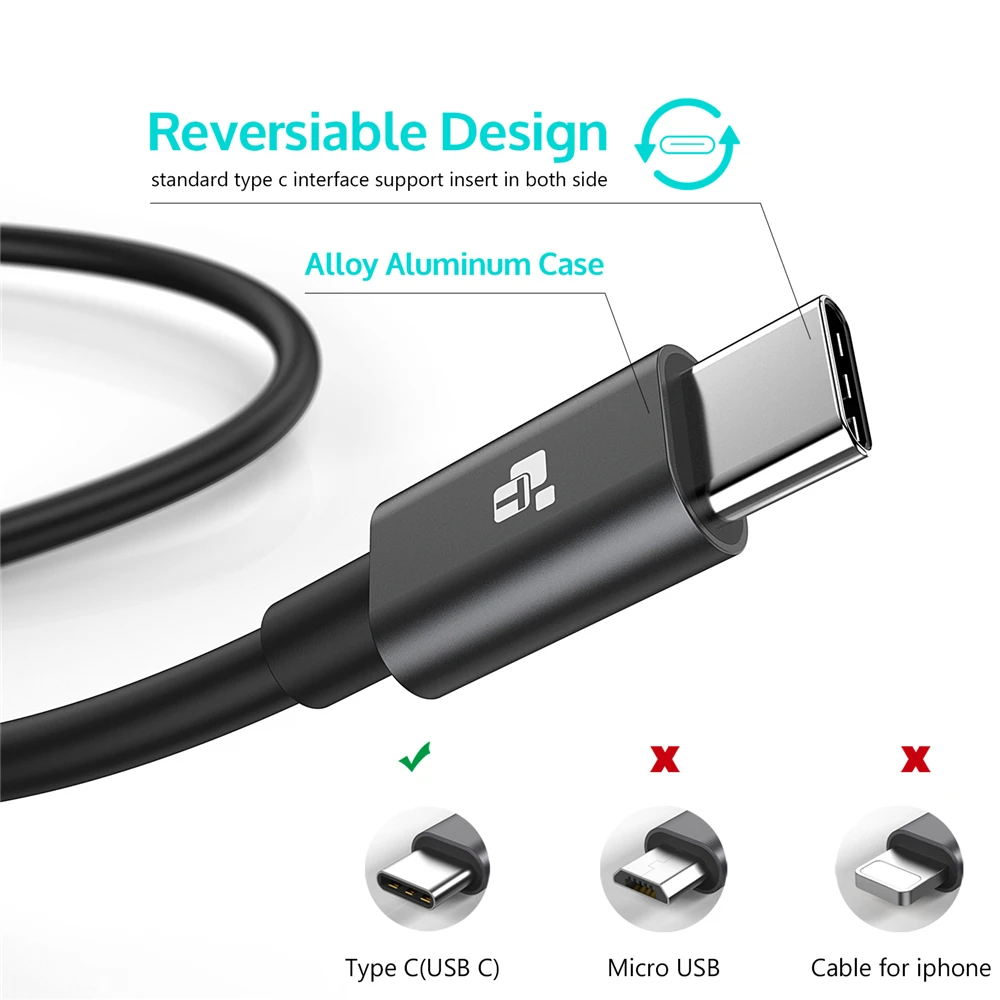 Кабель USB Type-C TIEGEM для Xiaomi mi5 Usb 3 1 кабель быстрой зарядки и передачи данных OnePlus 2 Type-c