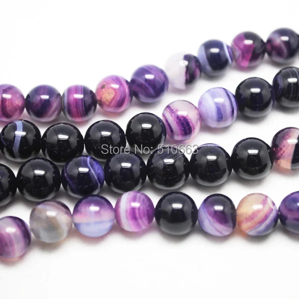 114 Pieces/Lot Nature Purple Lace Agatee Bead For Shambala Bracelet Making Charms Jewelry Size: 10mm | Украшения и аксессуары