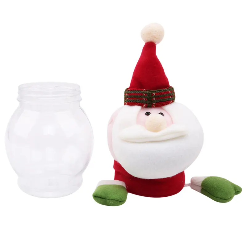 Новинка 2019 прозрачная Рождественская коробка для конфет хранения банка