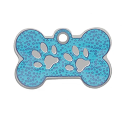Blue PAWFECT собака ID метки персонализированный ошейник для питомца подвеска симпатичное ожерелье аксессуары для щенков собак кошек выгравированное имя телефонные метки - Цвет: Blue