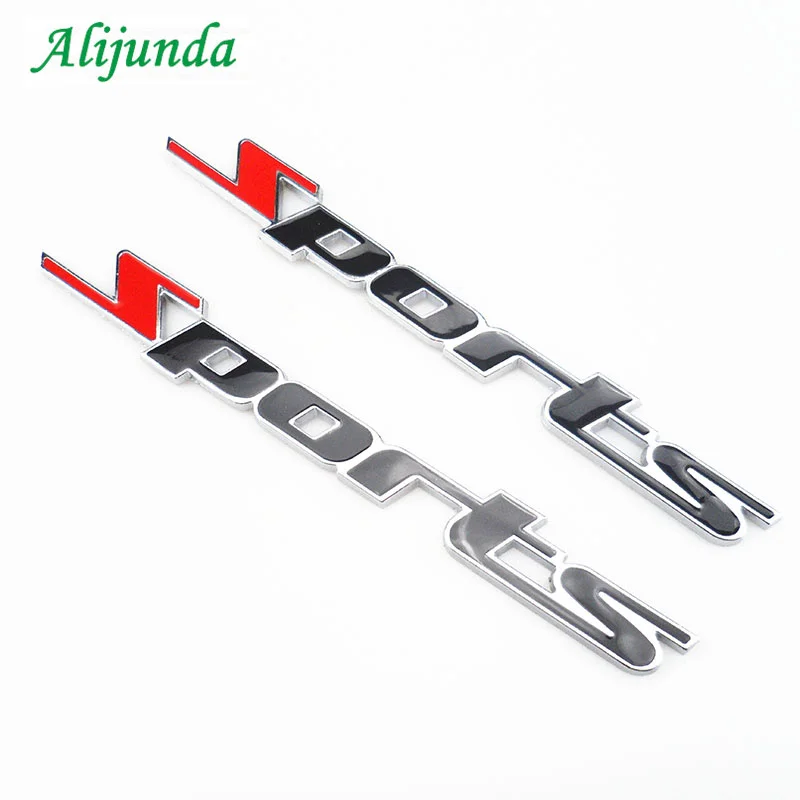 Спортивная серия Металлическая Автомобильная Наклейка 3D хромированный бейдж