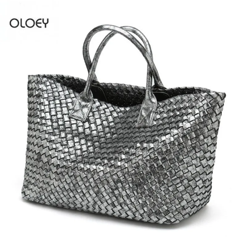 OLOEY Новая женская модная сумка для покупок с тиснением под змеиную кожу