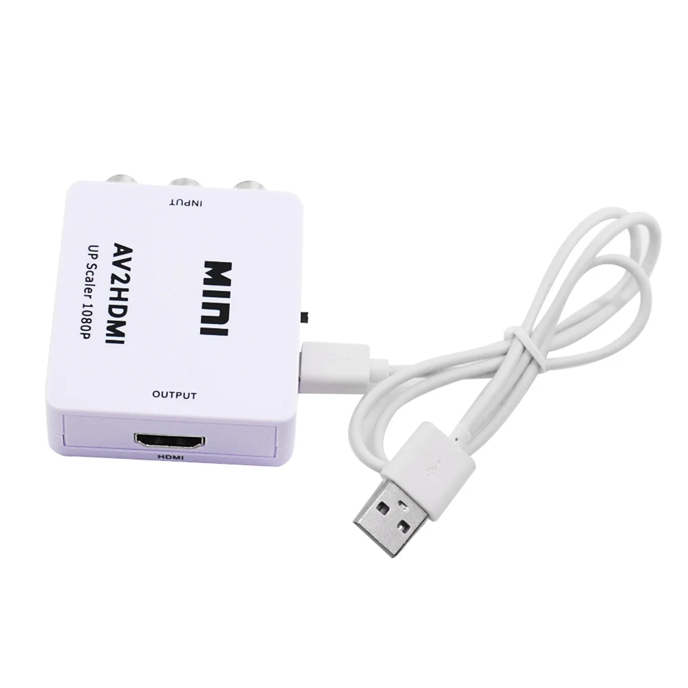 CHIPAL Mini AV в HDMI видео конвертер коробка AV2HDMI RCA CVBS адаптер для HD ТВ PS3 PS4 PC DVD Xbox