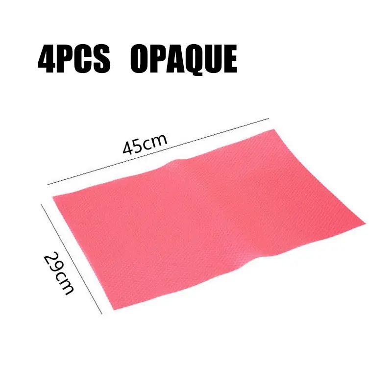 4pcs Pink 4 шт. коврик для холодильника Антибактериальный противообрастающий плесени влаги анти-Мороз водонепроницаемый подкладки в холодильник полки ящика настольные коврики - Цвет: 4pcs Pink