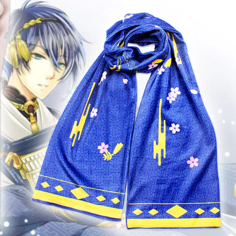 Touken Ranbu Online Аниме тематический шарф FGO Sword Art Online Наруто мой герой Академия один кусок Шарф бархатный теплый шарф Косплей костюмы подарок - Цвет: Touken Ranbu Online