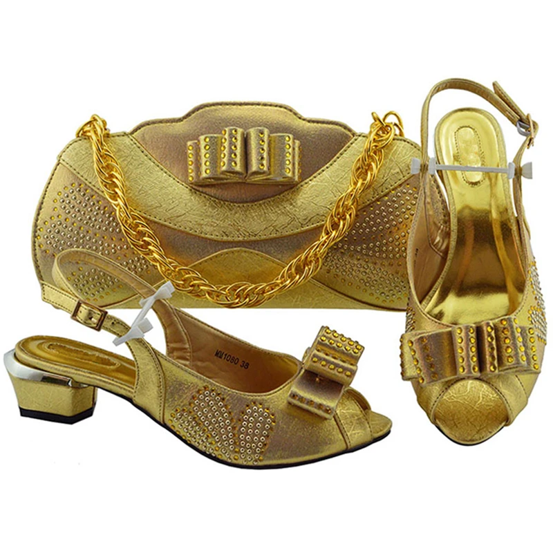 Новое поступление итальянский комплект из женских туфель и сумочки итальянские