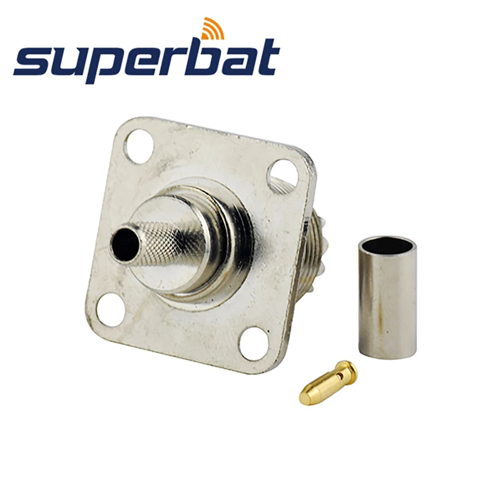 Superbat UHF гнездо SO239 разъем для монтажа панели обжимной соединитель кабеля RG58 LMR195