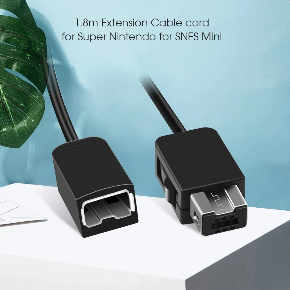 1.8m Extension Cable for 2017 Nintendo SNES Classic Mini controller NES Wii Game | Электроника