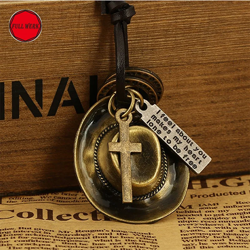 Винтажная шляпа из воловьей кожи подвесная подвеска в виде зеркала заднего вида