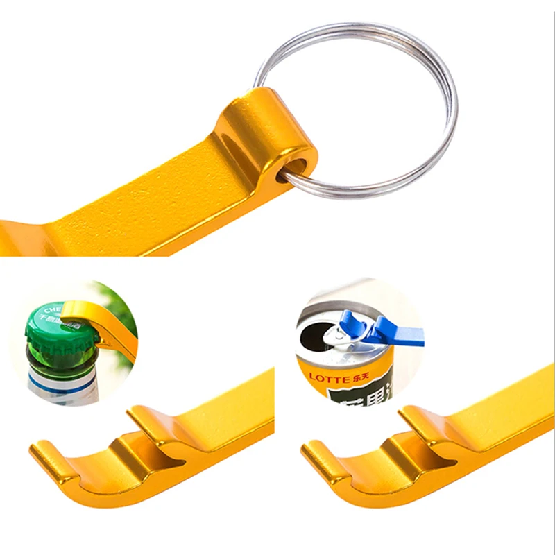 3 шт металлический пивной бар инструмент портативный брелок 4 в 1 бутылка