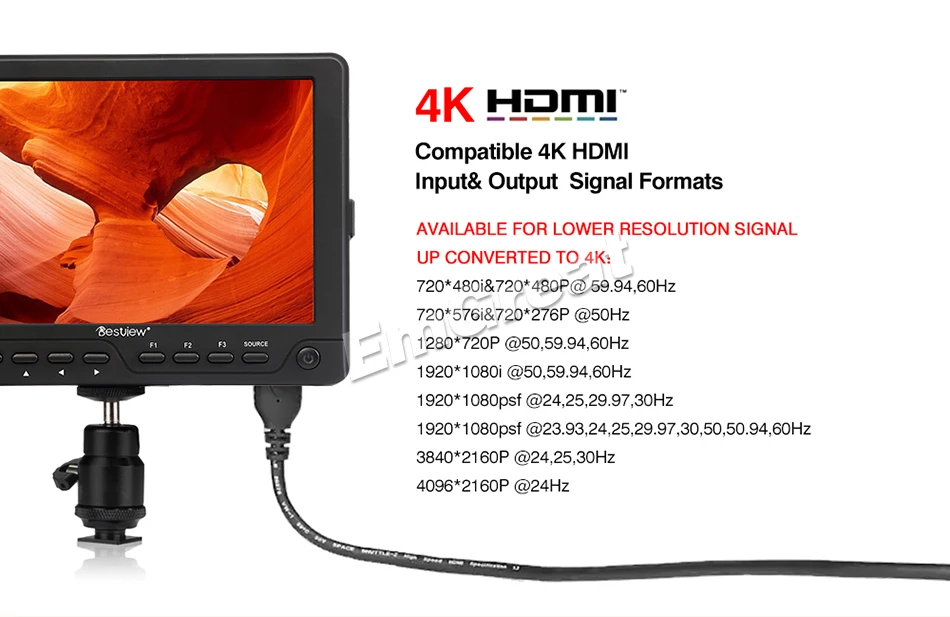 BESTVIEW S7 4 K Камера HDMI HD видео монитор TFT поле 7 &quotдюймов для однообъективной
