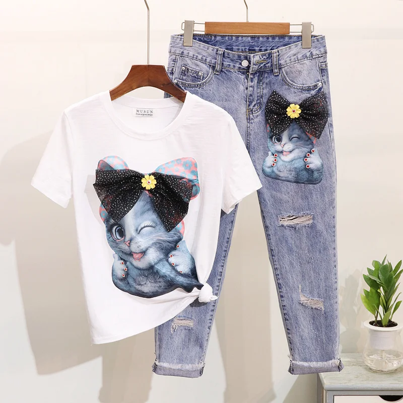 2019 уличная весенне летняя женская футболка с короткими рукавами бантом и