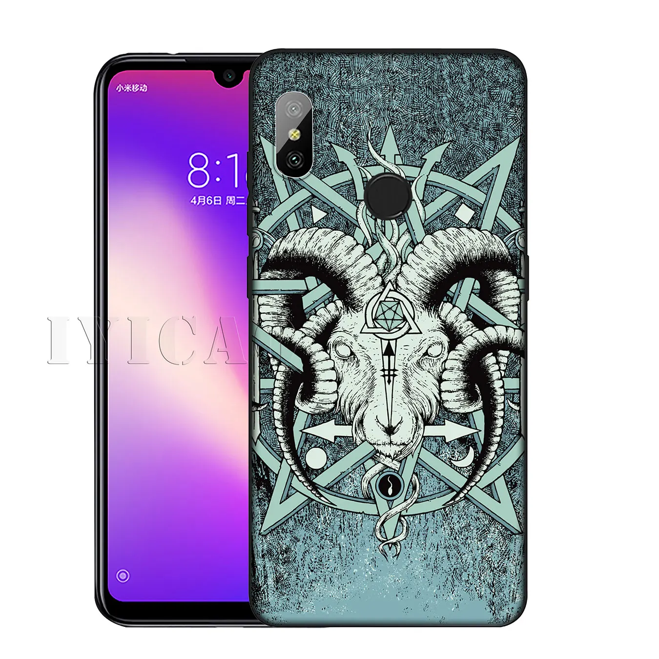 IYICAO сатанинский Череп Мягкий силиконовый чехол для телефона Xiaomi Redmi K30 K20 8A 7A 6A 5A S2
