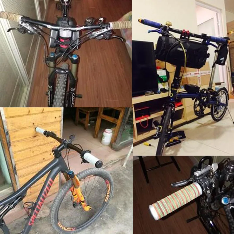 Велосипедные ручки ретро кольцо из воловьей кожи противоскользящие для горного