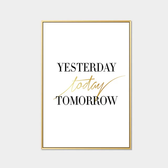 Вчера сегодня завтра картины под золото фотообои Искусство Плакат для гостиной