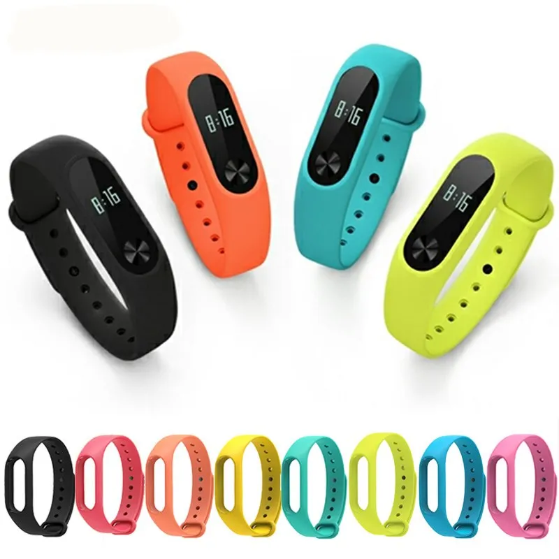 Pluseye Colorful Silicone WristBand Bracelet Wrist Strap Replacement for Miband 2 Xiaomi Mi band Smart Band | Электроника