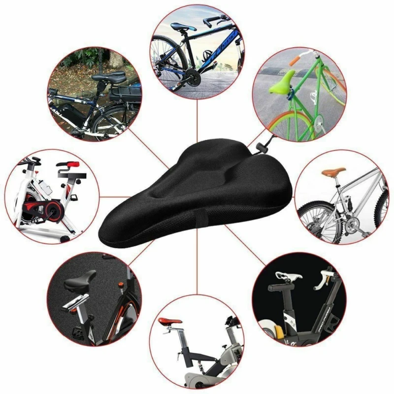 

3D soft bicycle seat breathable bicycle saddle thickening mountain bike bicycle seat cushion accessories gel pad cushion cover
